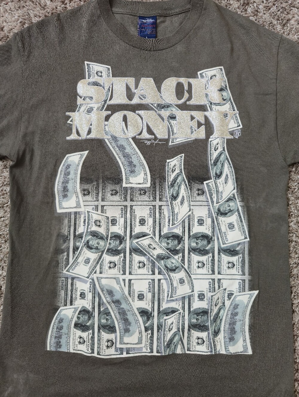 Vintage Ruff Ryders Shirt 'Stack Money' Large - Picture 4 of 10